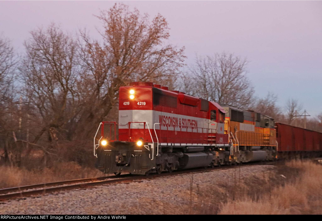 Clattering through in the rapidly fading light of a late November evening